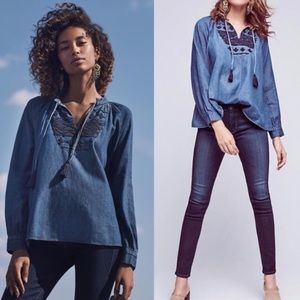 Anthropologie Ne Quittez Pas Hallie Top Size S